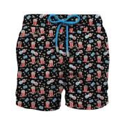 Popcorn Print Zwemshort Saint Barth , Multicolor , Heren