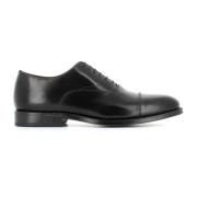 Zwarte Leren Oxford Schoenen Green George , Black , Heren