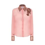 Stijlvolle Blouse voor Vrouwen Blugirl , Pink , Dames