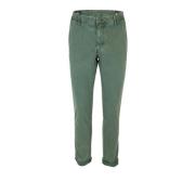 Groene Chino Broek Regular Fit Rits- en Knoopsluiting Mason's , Green ...