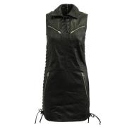Pre-owned Leather dresses Alexander McQueen Pre-owned , Black , Dames