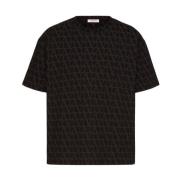 MXM T-Shirt Stijlvol Ontwerp Valentino Garavani , Black , Heren