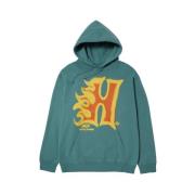 Heat Wave Hoodie HUF , Green , Heren