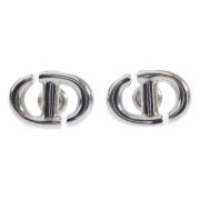 Pre-owned Silver earrings Dior Vintage , Gray , Dames