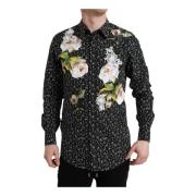 Bloemen Katoenen Slim Fit Overhemd Dolce & Gabbana , Multicolor , Here...