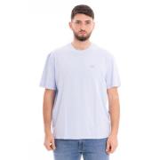 Heren Casual T-shirt Lacoste , Blue , Heren