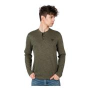 Klassieke Longsleeve Shirt Guess , Green , Heren