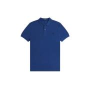 Geborduurd Piqué Polo Shirt Fred Perry , Blue , Heren