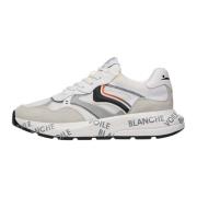 Suede and fabric sneakers Shine. Voile Blanche , Multicolor , Heren