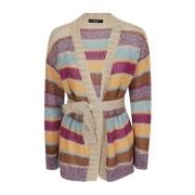 Multicolor Linnen Vest met Riem Max Mara Weekend , Multicolor , Dames