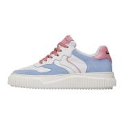 Leather and suede sneakers Laura Voile Blanche , Blue , Dames