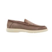 Elegante Nubuck Loafer Santoni , Brown , Heren