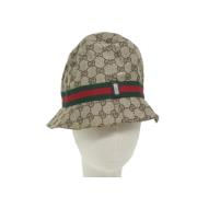 Pre-owned Fabric hats Gucci Vintage , Beige , Dames