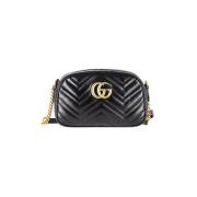 Pre-owned Leather crossbody-bags Gucci Vintage , Black , Dames