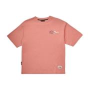 Roze Godhead Polaroid T-Shirt Evisu , Pink , Heren