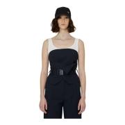 Strapless Top met Riem John Richmond , Black , Dames