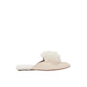 Pre-owned Leather mules Aquazzura Pre-owned , Beige , Dames