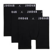 Zwart Heren Boxerset Logo Streep Jordan , Black , Heren