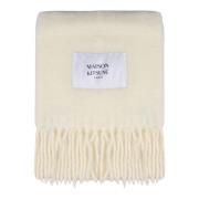 Alpaca Fringed Sjaal Maison Kitsuné , Beige , Heren