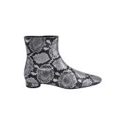 Leather boots Balenciaga , Gray , Dames