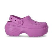 Bubble Stomp Klomp Crocs , Pink , Dames