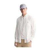 Korte Mouw Overhemd Gant , White , Heren