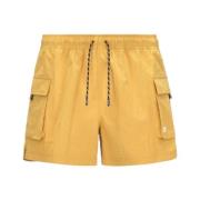 Ripstop Mini Shorts Geel Heren K-Way , Yellow , Heren