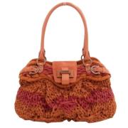 Pre-owned Wool handbags Salvatore Ferragamo Pre-owned , Orange , Dames