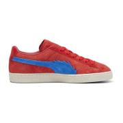 Rode Suede One Piece Sneakers Puma , Red , Heren