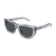 Vierkante Geometrische Zonnebril Gg1520S 004 Gucci , Gray , Unisex