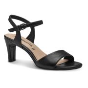 Zwarte Gesp Sandaal Tamaris , Black , Dames