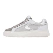 Suede and fabric sneakers Lipari Voile Blanche , Gray , Dames