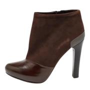 Pre-owned Leather boots Fendi Vintage , Brown , Dames