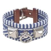 Pre-owned Canvas bracelets Hermès Vintage , Blue , Dames