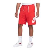 Vintage French Terry Shorts Nike , Red , Heren