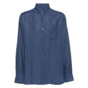 Lyocell Shirt Tom Ford , Blue , Heren