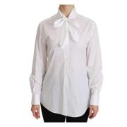 Witte Turtle Neck Polo Shirt Dolce & Gabbana , White , Dames