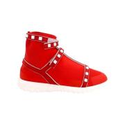 Pre-owned Nylon sneakers Valentino Vintage , Red , Dames