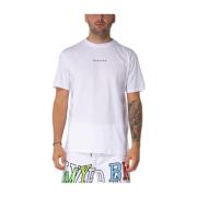 Regenboog College T-Shirt Wit My Brand , White , Heren