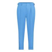 Hoge taille pantalon met vouw Betty & Co , Blue , Dames