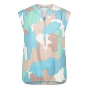 Blousetop met Grafische Print Betty & Co , Multicolor , Dames