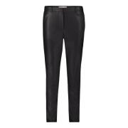 Slim Fit Stretch Broek Betty & Co , Black , Dames