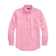 Roze Lange Mouw Sportshirt Ralph Lauren , Pink , Heren