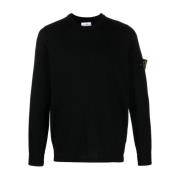 Zwarte Truien voor Mannen Stone Island , Black , Heren