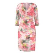 Bloemen mouwloze schede jurk vera mont , Multicolor , Dames