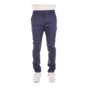 Blauwe Broek met Logo Clip Dondup , Blue , Heren