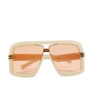 Pre-owned Acetate sunglasses Gucci Vintage , Orange , Dames