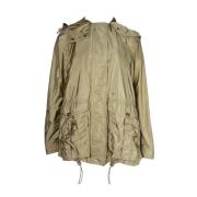 Pre-owned Nylon outerwear Burberry Vintage , Green , Dames