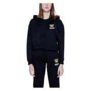 Hoodie Lente/Zomer Collectie Vrouw Moschino , Black , Dames