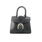 Pre-owned Leather handbags Delvaux Pre-owned , Black , Dames